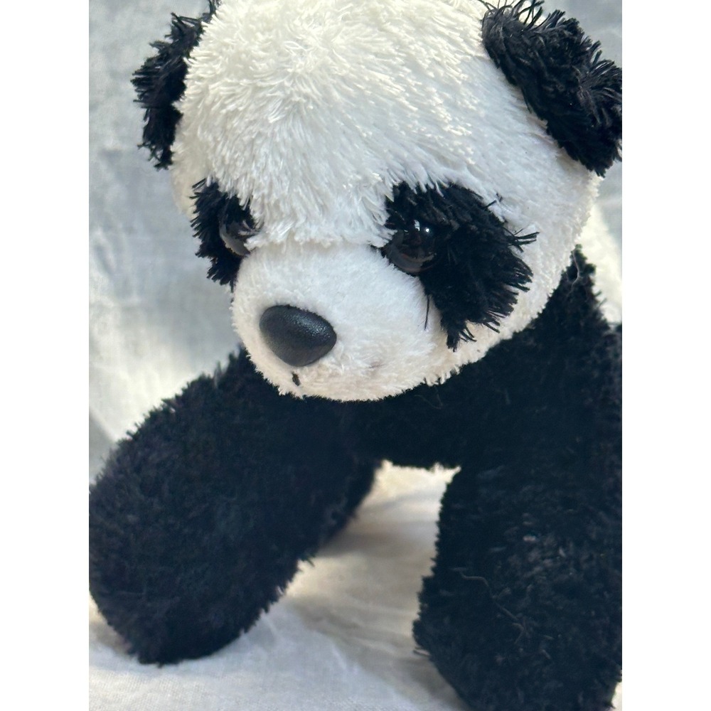 Aurora World Panda Bear Plush Stuffed Animal Black White 6 Inch 215126
